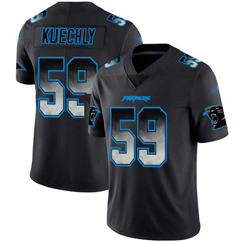 Carolina Panthers Limited Black Men Luke Kuechly Jersey NFL Football #59 Smoke Fashion->women nfl jersey->Women Jersey